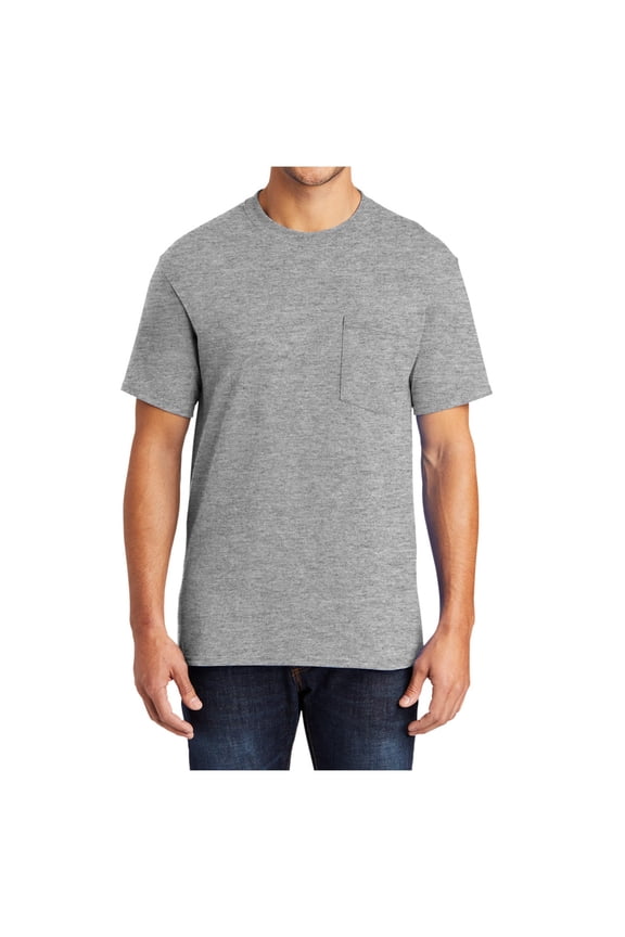 Mens Core Blend Pocket T-Shirt Athletic Heather 3X-Large