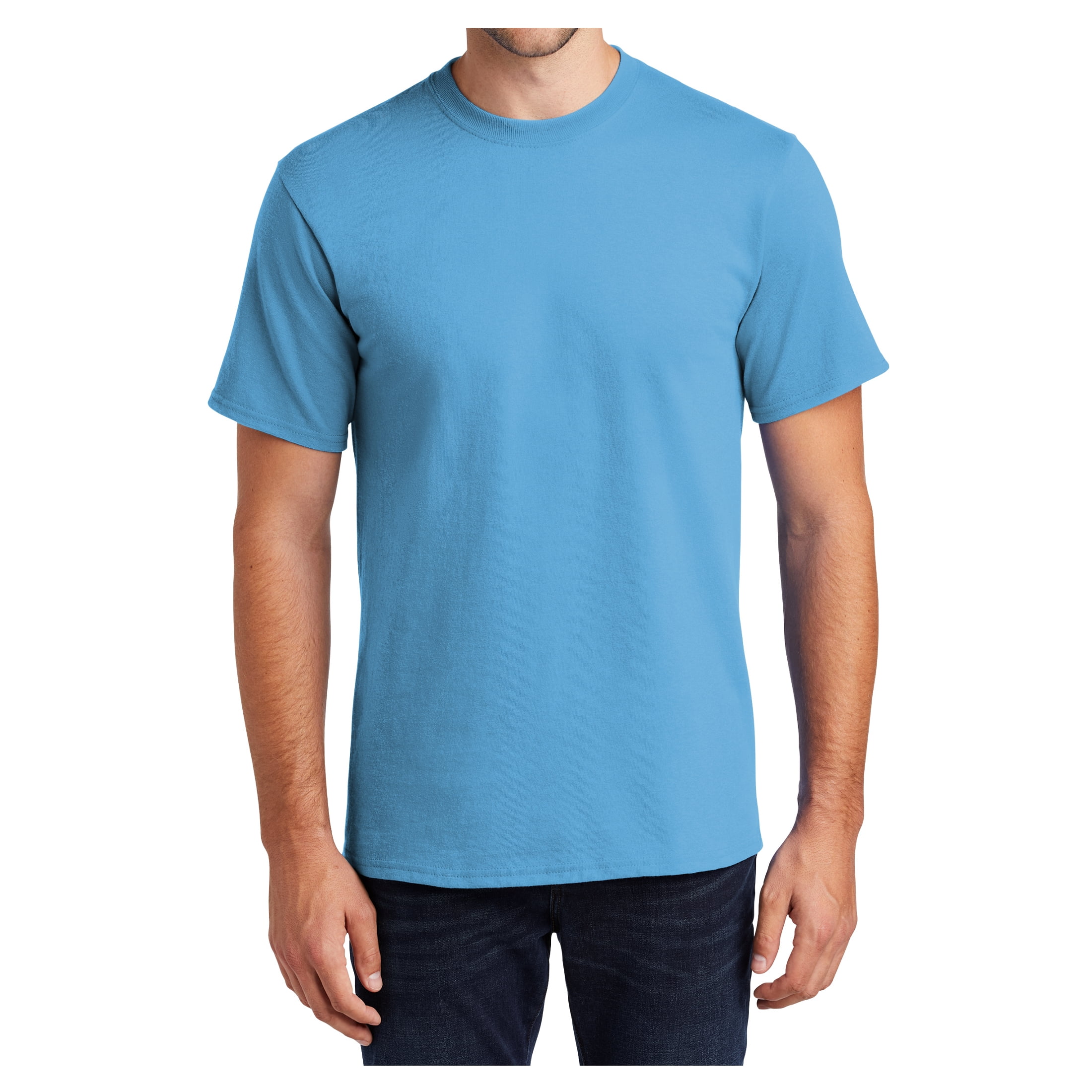 Mafoose Mens Cotton Essential T-Shirts Aquatic Blue XL - Walmart