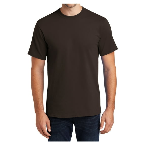 Mafoose Mens Cotton Essential T-Shirts Dark Chocolate Brown 6XL