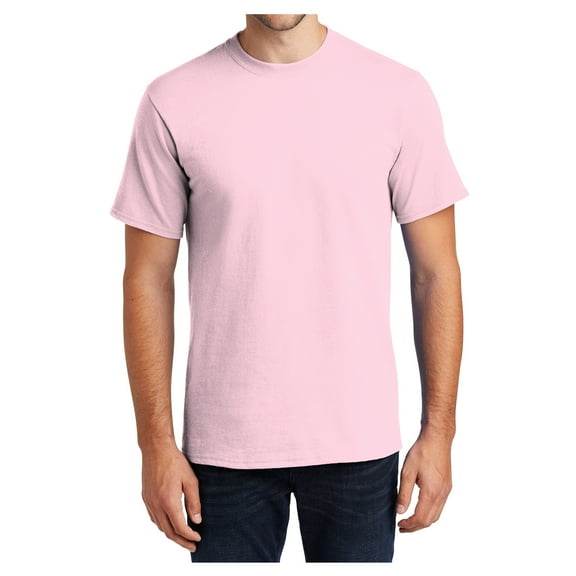 Mafoose Mens Cotton Essential T-Shirts Pale Pink 2XL