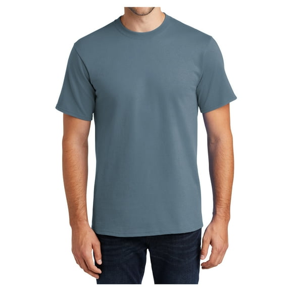 Mafoose Mens Cotton Essential T-Shirts Stonewashed Blue 5XL