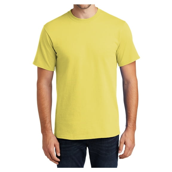 Mafoose Mens Cotton Essential T-Shirts Yellow S