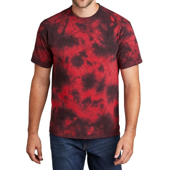 Mafoose Mens Crystal Tie-Dye T-Shirt Black Red 3X-Large