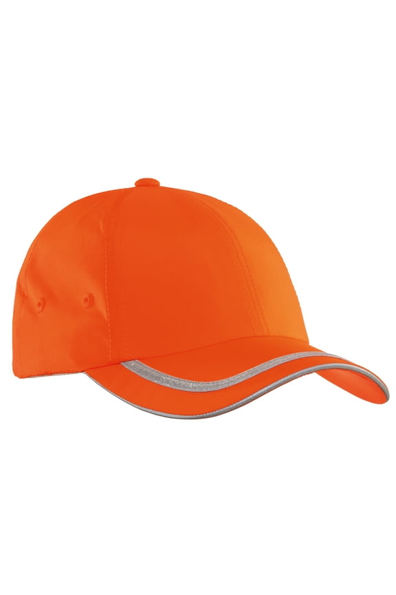 Mens Enhanced Polyester Male Baseball Cap Adult Visibility Hats Safety Orange