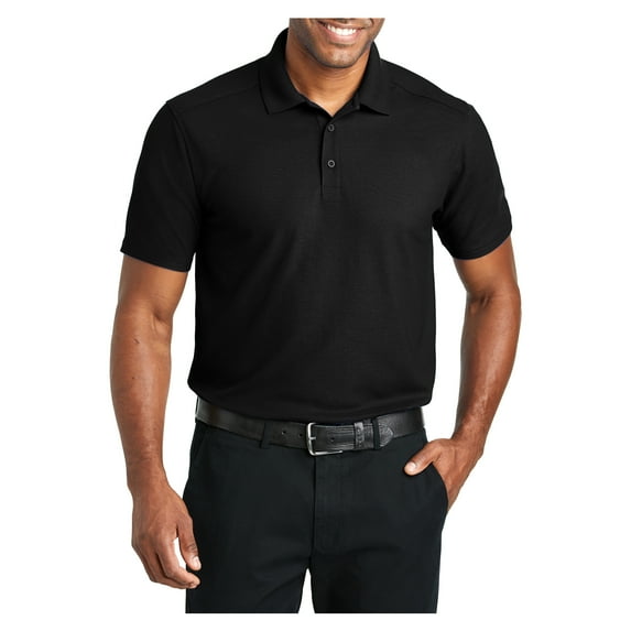 Mafoose Mens Ezperformance Pique Male Polo Black L