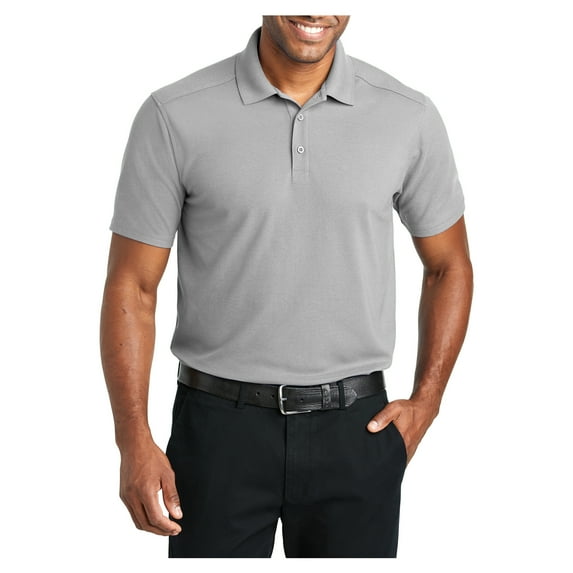 Mafoose Mens Ezperformance Pique Male Polo Gusty Grey 4XL