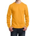 thumbnail image 1 of Mafoose Mens Long Sleeve Core Cotton T-Shirts Gold M, 1 of 5