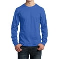 thumbnail image 1 of Mafoose Mens Long Sleeve Core Cotton T-Shirts Royal 3XL, 1 of 5