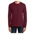 thumbnail image 1 of Mafoose Mens Long Sleeve Essential T-Shirt Cardinal Small, 1 of 6