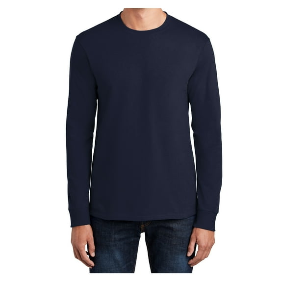 Mafoose Mens Long Sleeve Essential T-Shirt Deep Navy Large