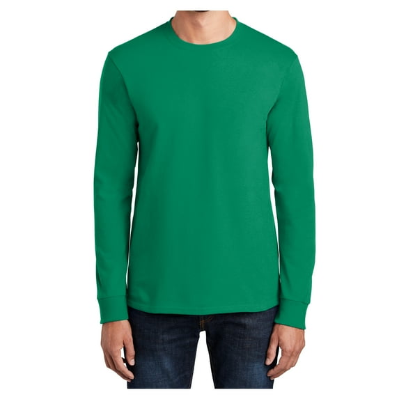 Mafoose Mens Long Sleeve Essential T-Shirt Kelly Large
