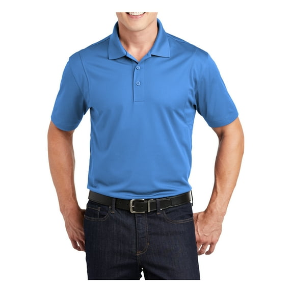 Mafoose Mens Polyester Micropique Sport-Wick Polo Shirt Blue Lake 3X-Large