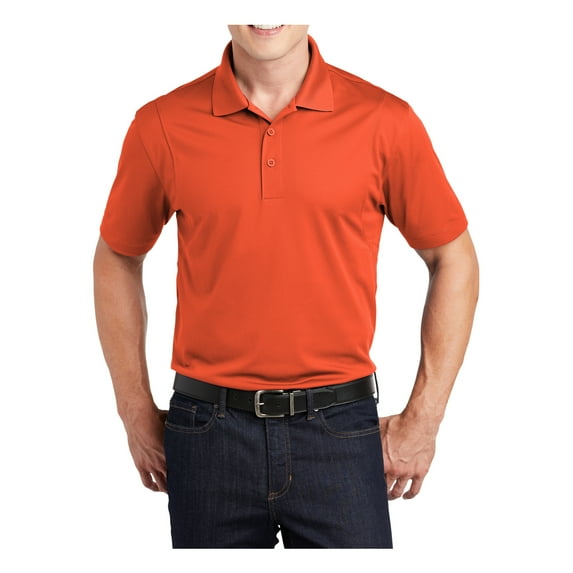 Mafoose Mens Polyester Micropique Sport-Wick Polo Shirt Deep Orange 4X-Large