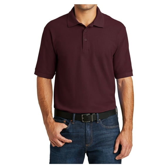 Mafoose Mens Short Sleeve Core Blend Male Pique Polo Shirt Athletic Maroon 3XL