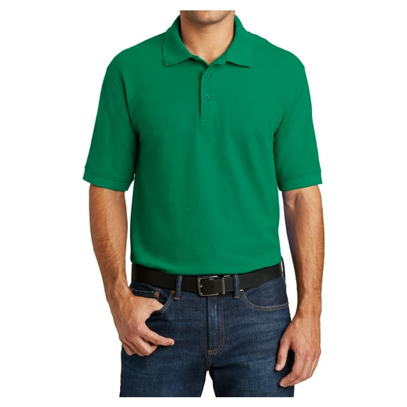 Mafoose Mens Short Sleeve Core Blend Male Pique Polo Shirt Kelly L