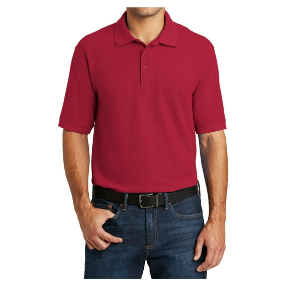 Mafoose Mens Short Sleeve Core Blend Male Pique Polo Shirt Red 3XL