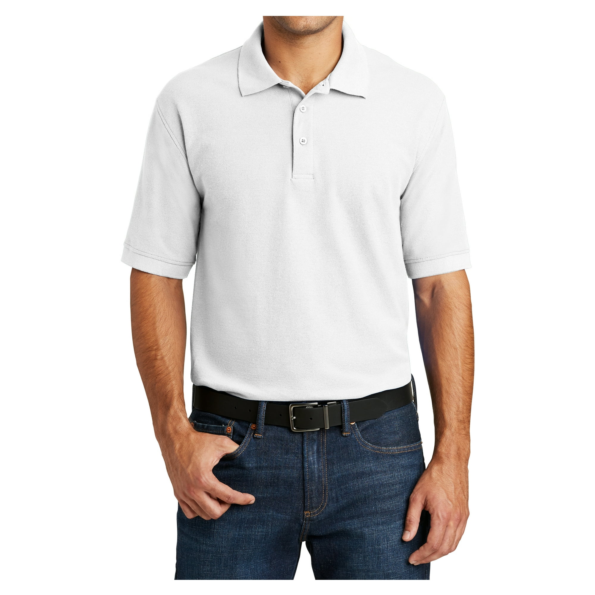 Men's Short Sleeve Polyester Pique Polo Shirt