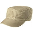 thumbnail image 1 of Mafoose Military Style Distressed Enzyme Washed Cotton Twill Caps in 4 Colors Khaki, 1 of 3