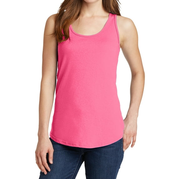 Mafoose Women Core Tank Top Female Tee Neon Pink Large