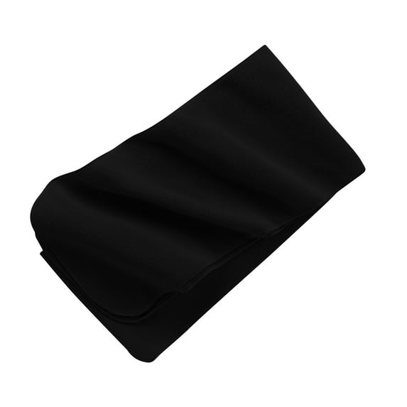 Mafoose Women Extra Long Fleece Polyester Female Scarf Black