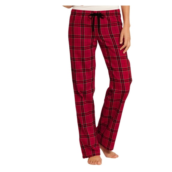 Mafoose Women Juniors Plaid Female Cotton Pajama New Red M