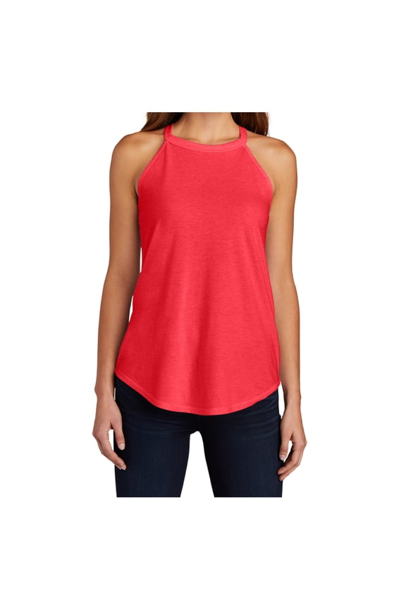 Women Tri Rocker Female Tank Top Red Frost M