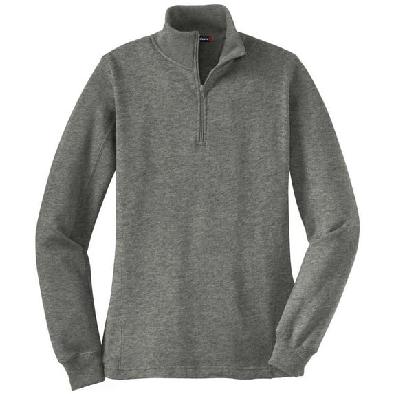 Mafoose Women's 1/4 Zip Sweatshirt Vintage Heather X-Large