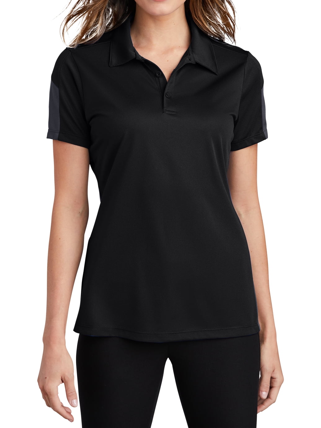 Women's color shop block polo shirts