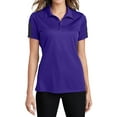 thumbnail image 1 of Mafoose Women's Active Textured Colorblock Polo T-Shirt Purple/ Grey X-Small, 1 of 5