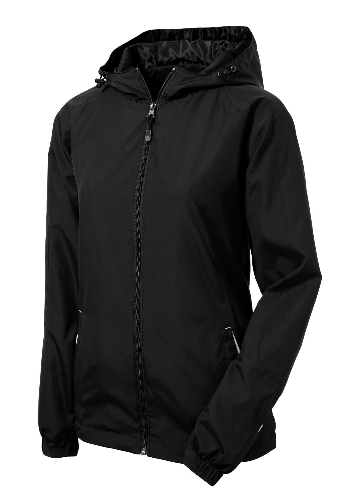 Mafoose Women's Colorblock Hooded Raglan Jacket Black/White Large ...