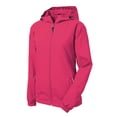 thumbnail image 1 of Mafoose Women's Colorblock Hooded Raglan Jacket Pink Raspberry/White X-Small, 1 of 3