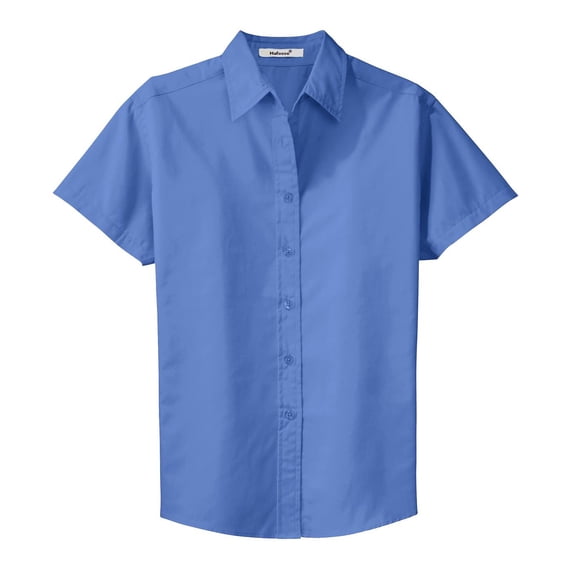Mafoose Women's Comfortable Short Sleeve Easy Care Shirt Ultramarine Blue XL