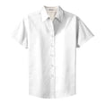 thumbnail image 1 of Mafoose Women's Comfortable Short Sleeve Easy Care Shirt White/Light Stone S, 1 of 3
