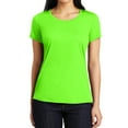 thumbnail image 1 of Mafoose Women's Competitor Cotton Touch Scoop Neck Tee Neon Green Medium, 1 of 5