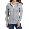 thumbnail image 1 of Mafoose Women's Core Fleece Full-Zip Long Sleeve Hooded Cozy Sweatshirt Athletic Heather XS, 1 of 4