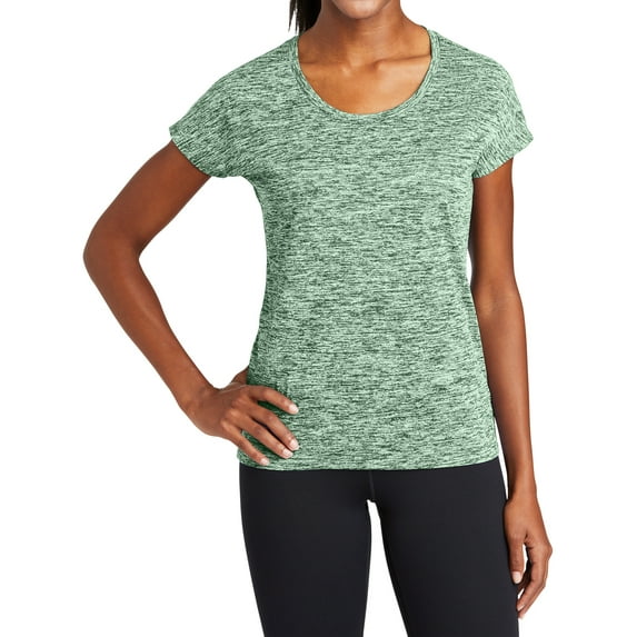 Mafoose Women's Electric Heather Sporty Tee Forest Green Electric Medium