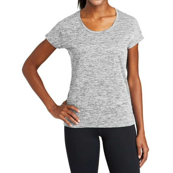 Mafoose Women's Electric Heather Sporty Tee Silver Electric Medium