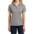 thumbnail image 1 of Mafoose Women's Heather Colorblock Contender Polo Vintage Heather/ Deep Orange 4X-Large, 1 of 5