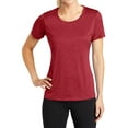 thumbnail image 1 of Mafoose Women's Heather Contender Scoop Neck Tee Pink Scarlet Heather X-Large, 1 of 5
