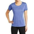 thumbnail image 1 of Mafoose Women's Heather Contender Scoop Neck Tee Pink True Royal Heather Medium, 1 of 5