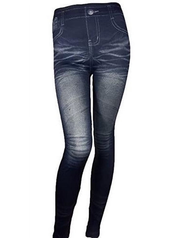Women's Jean Pattern Stretch Spandex Fashion Leggings