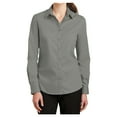 thumbnail image 1 of Mafoose Women's Long Sleeve SuperPro Twill Shirt Monument Grey L, 1 of 4