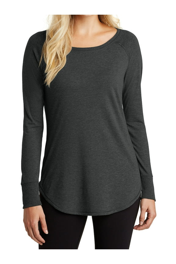 Women's Perfect Tri Long Sleeve Tunic Black Frost 4X-Large