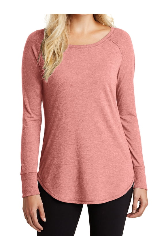 Women's Perfect Tri Long Sleeve Tunic Blush Frost Small