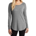thumbnail image 1 of Mafoose Women's Perfect Tri Long Sleeve Tunic Grey Frost 2X-Large, 1 of 4