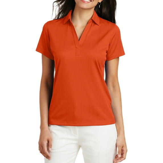 Mafoose Women's Performance Fine Jacquard Polo T-Shirt Autumn Orange 2X-Large