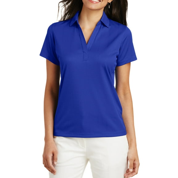 Mafoose Women's Performance Fine Jacquard Polo T-Shirt Hyper Blue X-Large