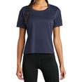 thumbnail image 1 of Mafoose Women's PosiCharge Draft Crop Tee True Navy X-Small, 1 of 5
