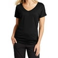 thumbnail image 1 of Mafoose Women's PosiCharge Tri-Blend Wicking Dolman Tee Black Triad Solid X-Small, 1 of 5