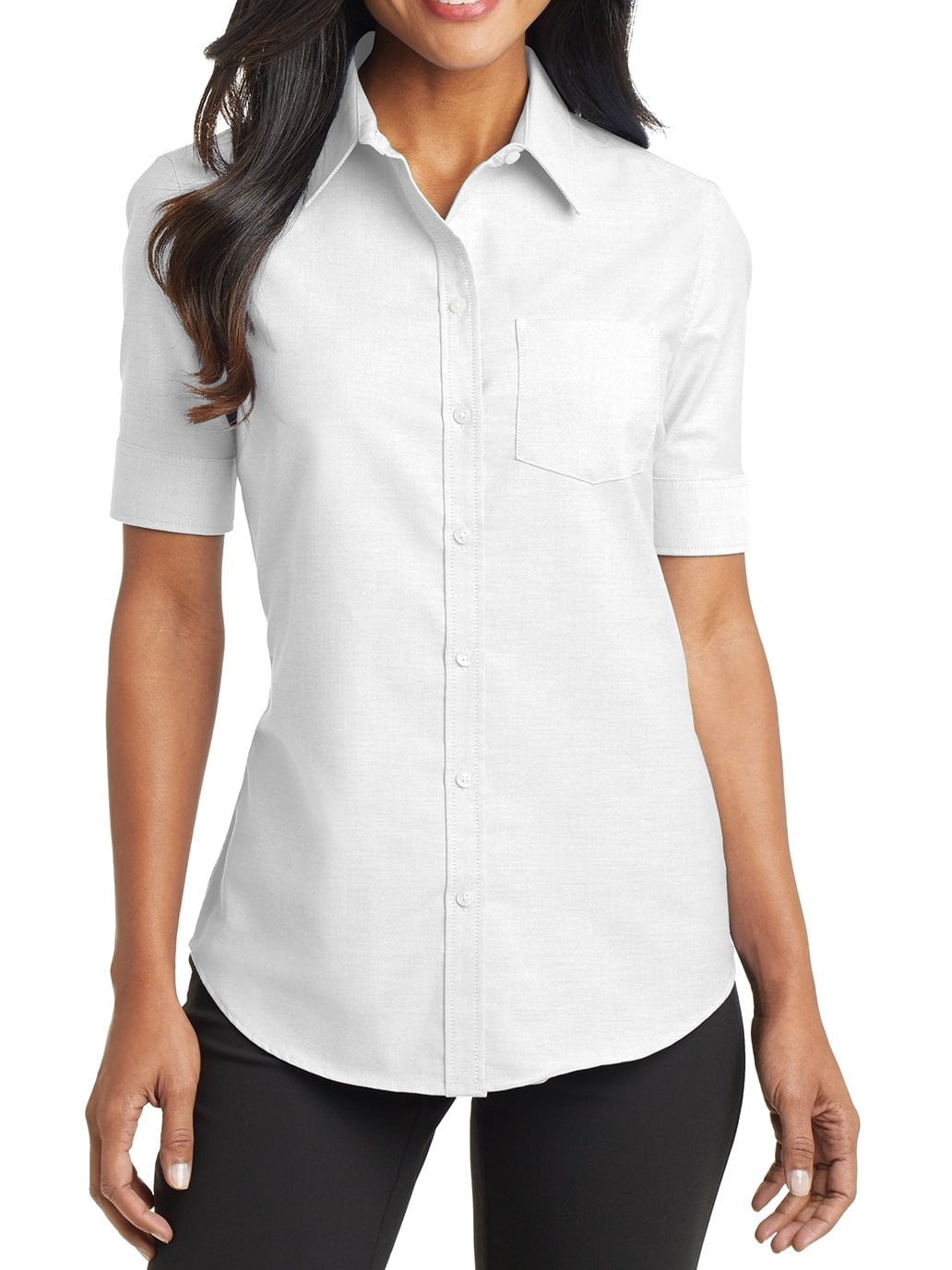 Mafoose Women's Short Sleeve SuperPro Oxford Shirt White Small — free download